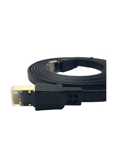 Ironstar 5metre Cat8 Ethernet Kablo Flat S/ftp Rj45 - 40gbps Hız Destekli