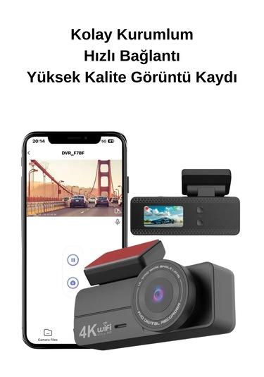 Wearfitpro Dash Cam 4k Araç İçi Kamera Kaza Güvenlik Kamerası