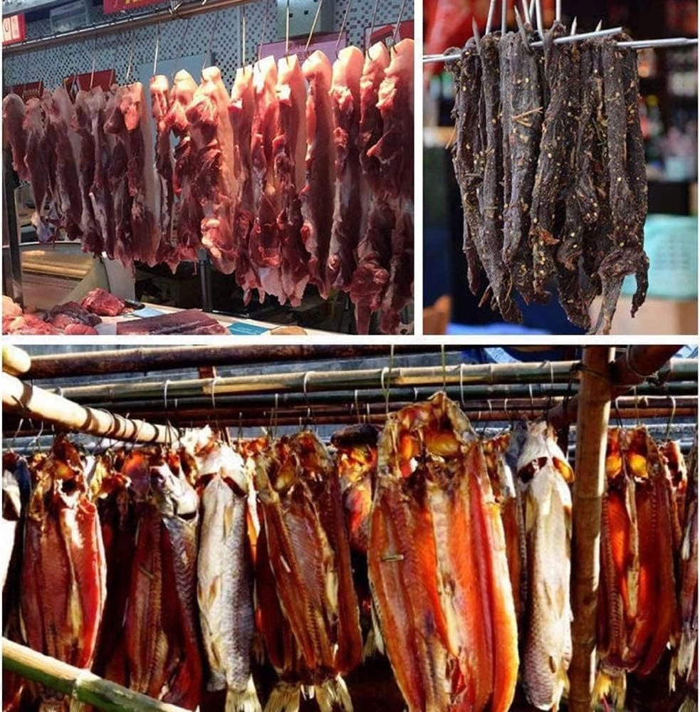 Skycity 304 Paslanmaz Çelik Et Asma Kancaları - 20 Adet, Dayanıklı, Sağlıklı Malzeme, Gips Duvar Uyumlu, Kolay Takım