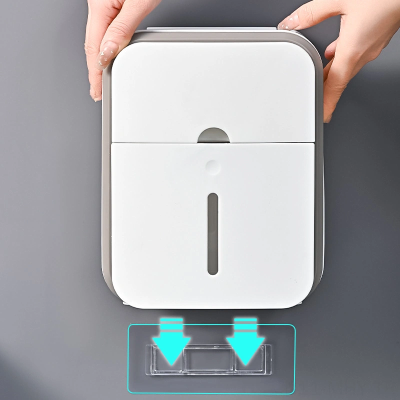 Monyee Banyo Su Geçirmez Duvar Tipi Deliksiz Kurulumlu Kağıt Havlu Kutusu - Gri Uzun Ömürlü, Çok Amaçlı, Yer Tasarruflu Diğer