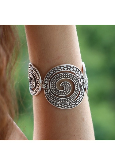 Primerocollection Gümüş Kaplama Bileklik N11.67966 Gri