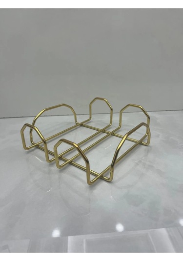 Özel Tasarım Kare Peçetelik Gold