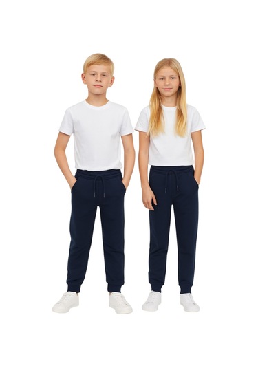 Beli Lastikli Çocuk Jogger Eşofman Altı - Alc Lacivert