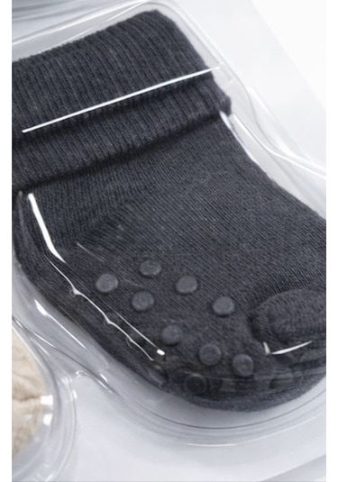 Yetiş Socks Bebek Kaydırmaz Tabanlı Çorap Çok Renkli