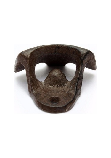 Dökme Demir Duvara Asılı Şişe Açacağı - Kahverengi Çok Renkli