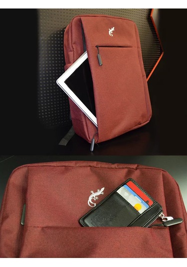 G Dizüstü Bilgisayar İçin Usb Portlu Sırt Çantası 213899394 Kirmizi