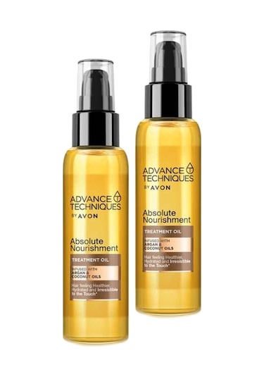 Avon Advance Techniques Argan ve Hindistan Cevizi Yağı Saç Bakım Yağı 2 x 100 ML