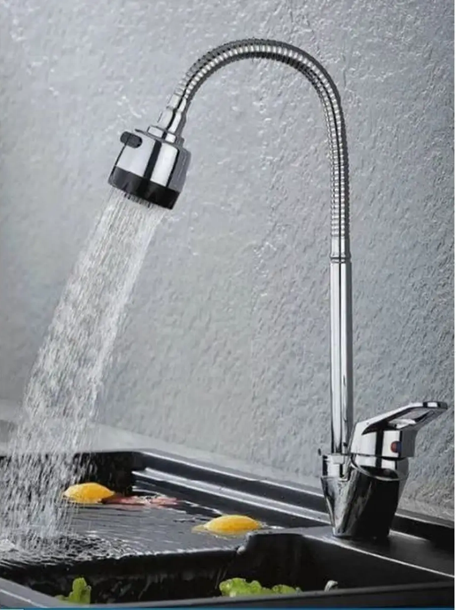 Aquavera Esnek Lüleli Ve Duşlu Tek Kollu Mutfak Bataryası 133757773 Krom