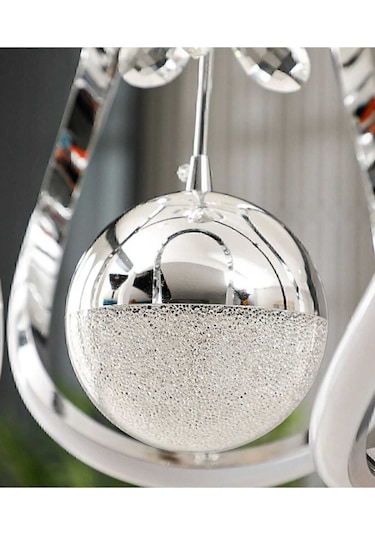 Ey-El Tasarım Şık Sarkıt Led Aplik Krom Kristal Taşlı Krom