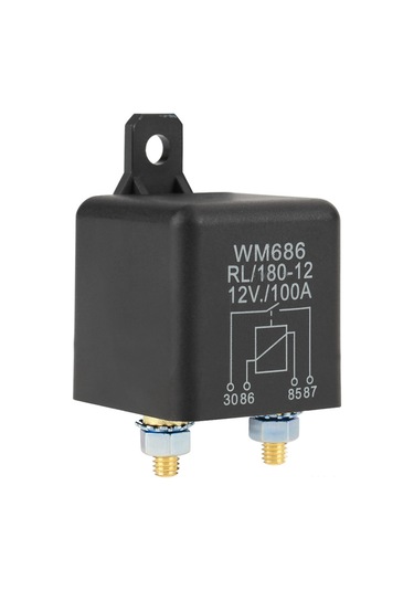 Yaozixa 12v 100a Akü Kontrol Rölüsü - 4 Pinli Normal Açık Tip, Toz Koruma Ve Kararlı Performanslı Otomobil Başlangıç Rölüsü