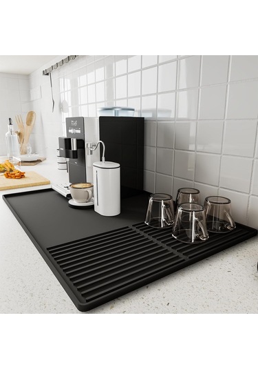 Moveevo Kalıtlı Kenarlı Silikon Kahve Matı - 61x40.5x1.1cm Kalın Tipi, Mutfak Tezgahı, Kahve Makinesi Altı Kullanıma Uygun, Sıvı Tutucu Kahve Aksesuarı Siyah Siyah Moveevo Kalıtlı Kenarlı Silikon Kahve Matı - 61x40.5x1.1cm Kalın Tipi, Mutfak Tezgahı, Kahve Makinesi Altı Kullanıma Uygun, Sıvı Tutucu Kahve Aksesuarı Siyah Siyah
