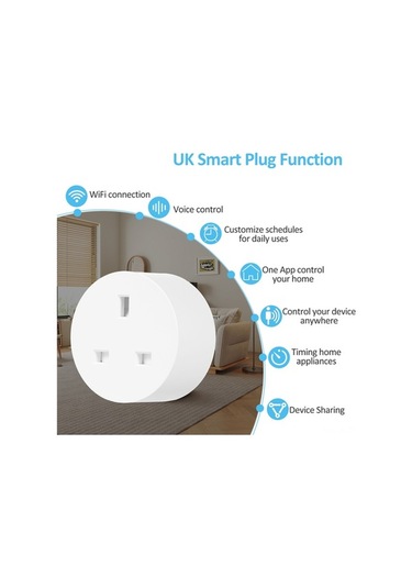 Pazly Akıllı Wi-fi Priz: Uzaktan Kontrol, Zamanlayıcı, 2300w, Google Home Uyumlu, Enerji Tasarrufu