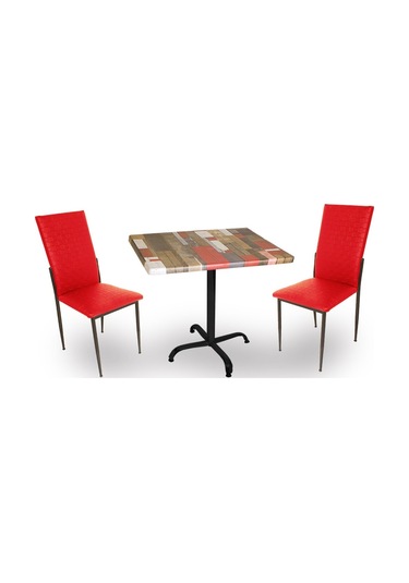 Beymobilya Bahçe Ve Balkon Masa Takımı Indigo Werzalit Kare - Gözde 2Li (80X Beyaz