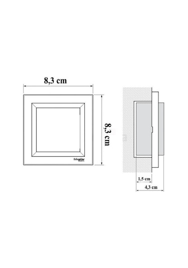 Schneider Asfora Eph0700171-3606480730054 Liht Buton Antrasit
