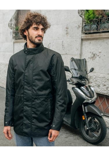 Oj Stylısh Man Motosiklet Uzun Parka L