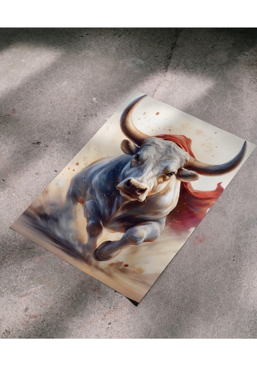 Çerçevesiz Poster Dijital Baskı Boğa "hür" - 50x70