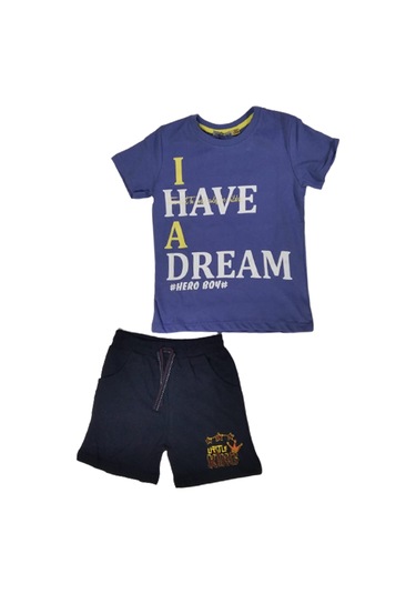 Erkek Çocuk Alt Üst Takım Mavi I Have Dream Yazılı Mavi