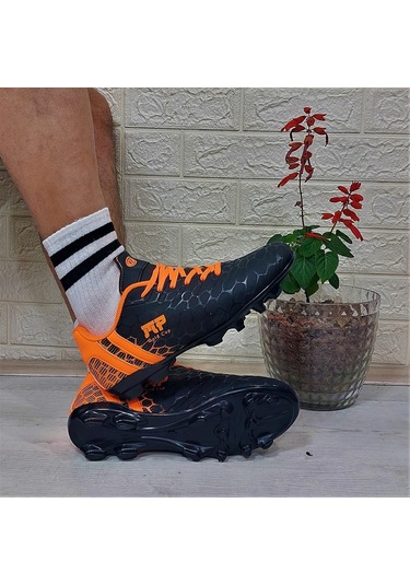M.p 1357 Siyah-turunucu Krampon Çimsaha Futbol Ayakkabı 001