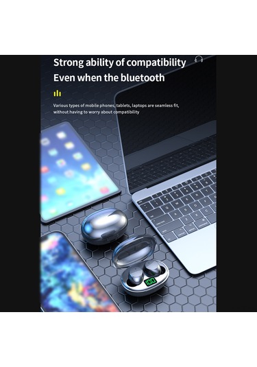 K20 Kablosuz Kulak İçi Akıllı Dijital Bt Kulaklık, Güçlü Pil Ömrü Spor Kulaklık Kulaklıklar