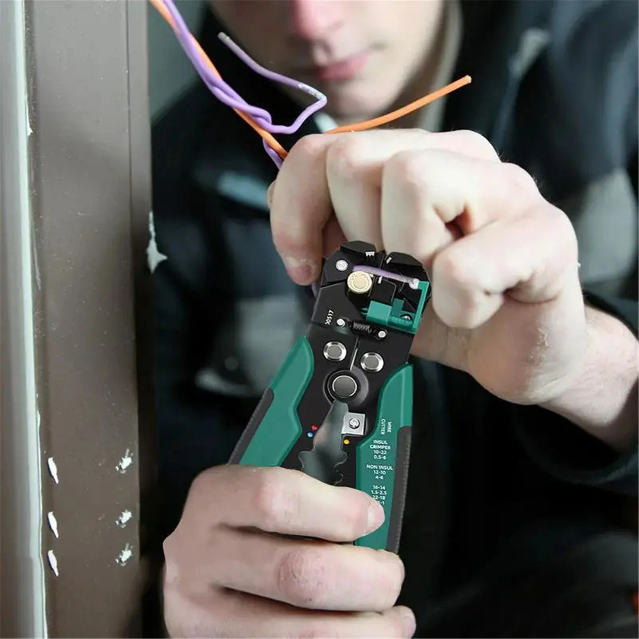 Youtek 0.5-6mm² Otomatik Kablon Ayağı Açıcı - 3'ü 1 Arada Kırıcı, Stripper Ve Presley Elektrikçi Gereci