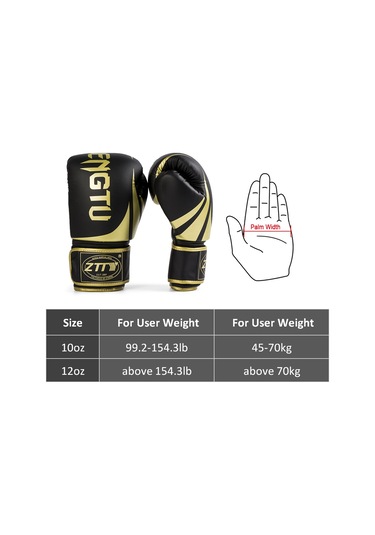 Moveevo Profesyonel Boksa Eldiveni, Dayanıklı Pu, Şok Emici Sprey, Ventilasyonlu, Muay Thai, Sandık Antrenmanı, Beyaz Altın, 10oz Beyaz