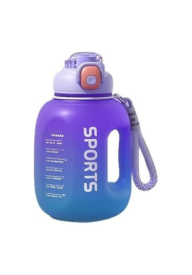Büyük Kapasiteli Spor Fitness Su Şişesi 1700ml Zxc7a8 Lila