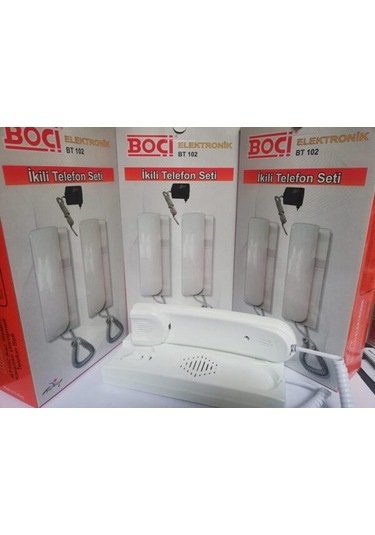 Boçi Bt102 Adaptörlü Ikili Telefon Seti N11.652