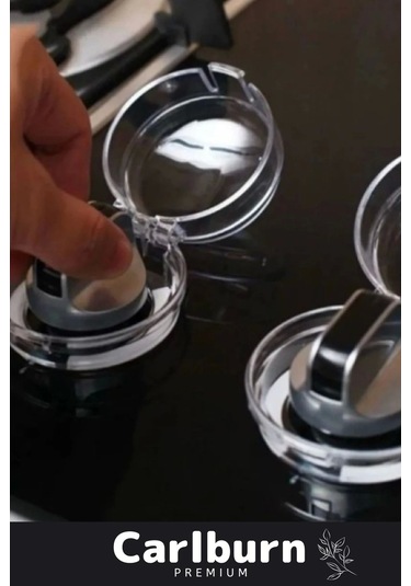 Yüksek Isıya Dayanıklı Çocuk Yangın Yanma Önleyici Ocak Düğmesi Takılabilen Koruyucu Kapak 2 Adet