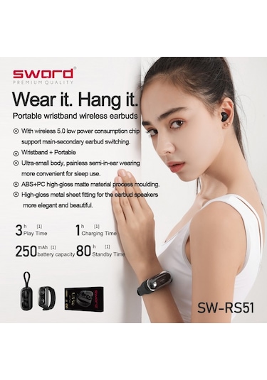 Sword Utile SW-RS51 Bluetooth Kulak İçi Kulaklık