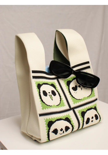 Teendream Panda Baskılı Shopper Çantası 338835622 Açık Pembe
