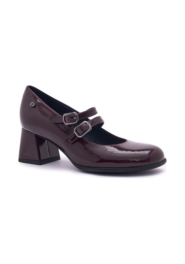 Bordeaux Naplack Topuklu/ Stiletto Kadın 205307ds Donna Serena 5307ds Naplack Bordeaux Naplack