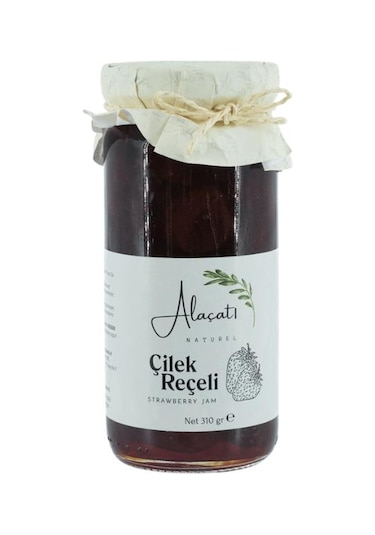 Alaçatı Naturel Çilek Reçeli Doğal Meyveli Katkısız Reçel 300 G