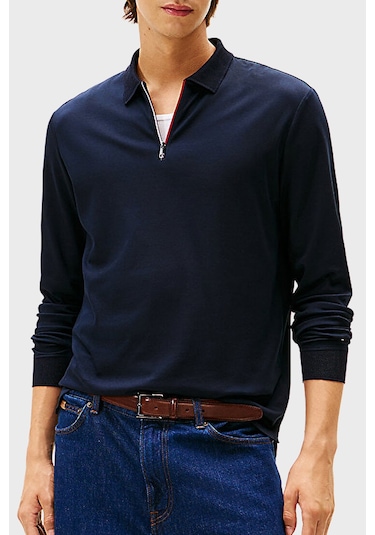 Tommy Hilfiger Erkek Polo Yaka Sweat Mw0mw40302 Dw5 Lacivert Lacivert
