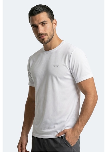 Slazenger Haunted I Erkek Beyaz Tişört