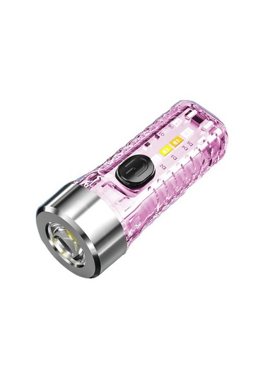 Wezone Küçük Ve Hafif Çok Fonksiyonlu Anahtarlık Feneri - Pembe Renk Seçeneği Pembe