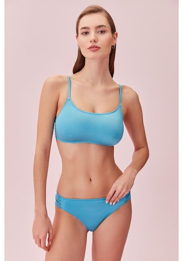 Suwen Yanı Pileli Bikini Alt Sb24560336