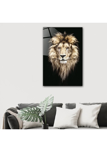 Decorita Hayvanlar | Cam Tablo | Aslan