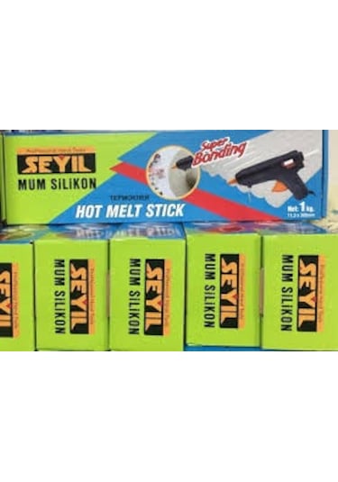 Şeyıl Mum Silikon Şeffaf Kalın 1 KG Sıcak Silikon