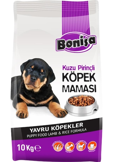 Yavru Köpek Maması - Bonisa - Kuzu Etli/prinçli - 10 Kg