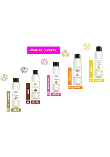 Avantajlı 400ml Kolonya Seti 5li