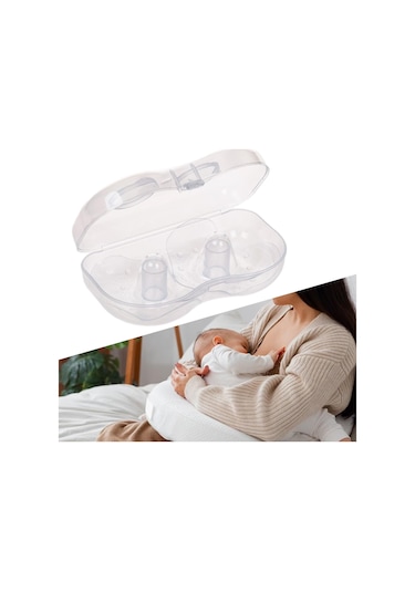 Suntek 2 Adet Silikon Meme Kalkanları Manuel Göğüs Pompası