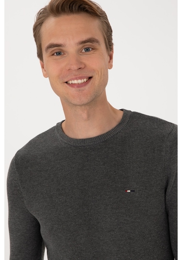 U.s. Polo Assn. Erkek Antrasit Melanj Kazak /triko 50313667-vr081 Antrasit Melanj