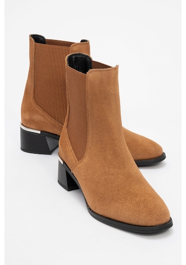 Neiva Toprak Süet Hakiki Deri Kadın Chelsea Bot Toprak