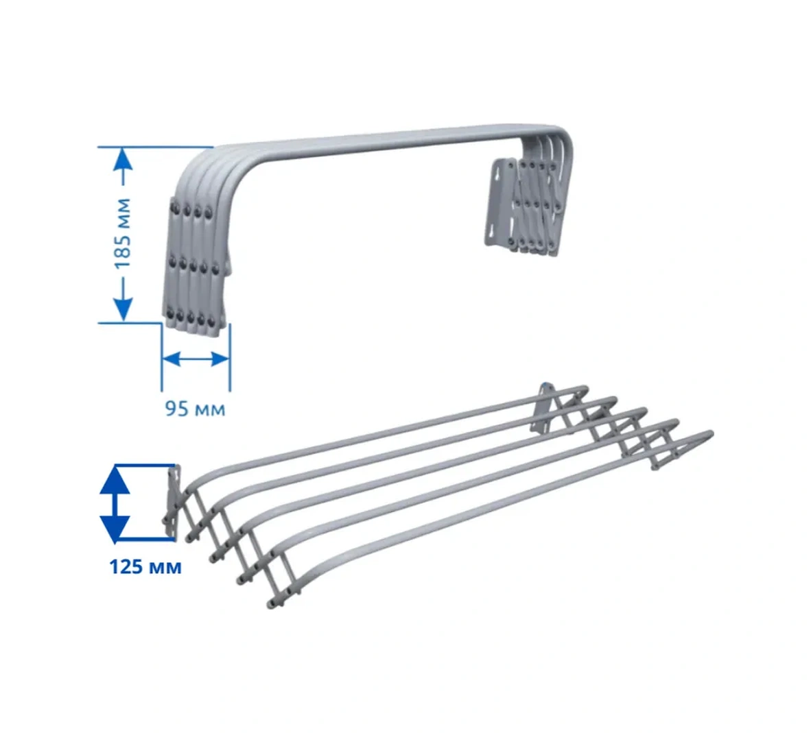 Nika Katlanabilir Duvar Tipi Çamaşır Kurutma Askısı 60 Cm. 146131430 Beyaz