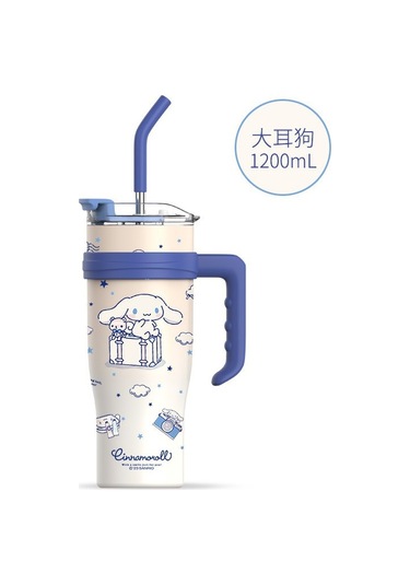 Big Mac Yalıtımlı Bardak Büyük Kapasiteli Su Bardağı 1200 Ml Mor - Pembe