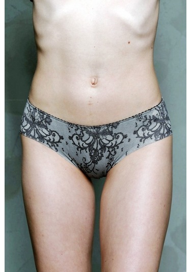 Moonlight 3001 Slip Külot Siyah-gri