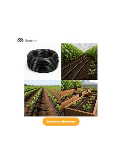16 Mm 350 Metre 40 Cm Damlama Sulama Hortumu Seti 24 Li Set