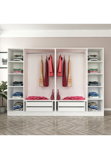 Kale 6 Kapaklı 4ç Dolap - Pera Ceviz 190cm