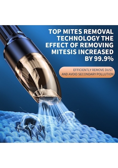 Wondernest Taşınabilir Süpürge Sones Siyah Q19 Mini Kablosuz Güçlü Emişli El Süpürgesi Siyah