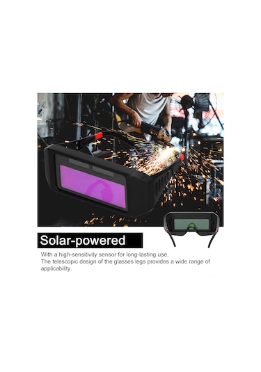 Padalink Otomatik Kararan Kaynak Gözlüğü - Baş Üstü Kaynak Koruma Gözlüğü, Argon Kaynağı İçin